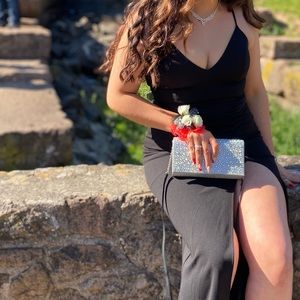 Black long prom dress